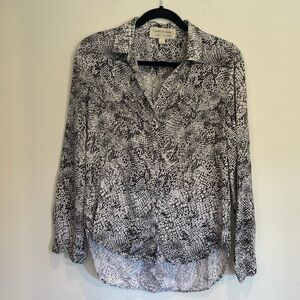 Cloth & Stone Snake Skin Print  putting Down Shirt